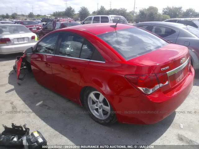 1G1PC5SB7E7279116 - 2014 CHEVROLET CRUZE LT RED photo 3