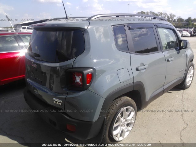 ZACCJABB4JPG84237 - 2018 JEEP RENEGADE LATITUDE BLUE photo 4