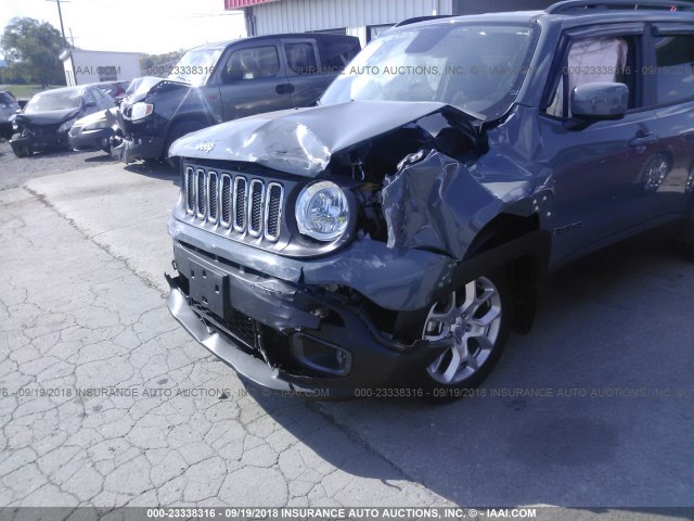 ZACCJABB4JPG84237 - 2018 JEEP RENEGADE LATITUDE BLUE photo 6