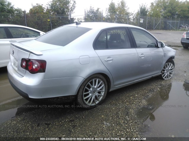 3VWRJ71K58M188632 - 2008 VOLKSWAGEN JETTA WOLFSBURG 银色 照片 4