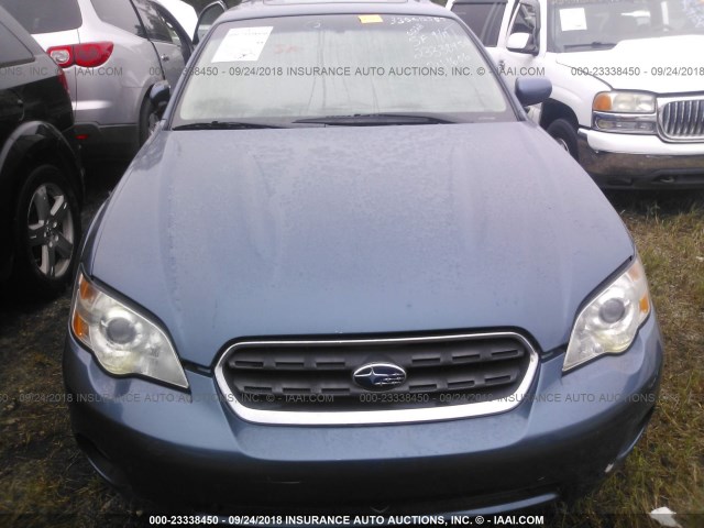 4S4BP62C467341606 - 2006 SUBARU LEGACY OUTBACK 2.5I LIMITED BLUE photo 6