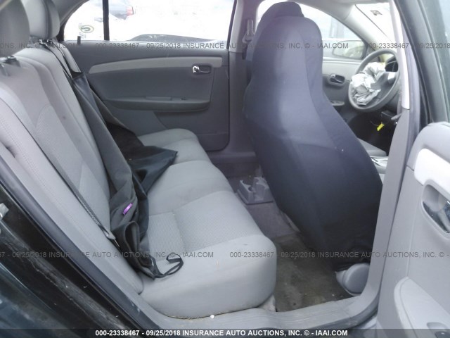 1G1ZG57B984304769 - 2008 CHEVROLET MALIBU LS BLACK photo 8