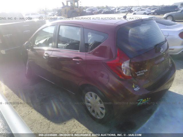 3N1CE2CP5EL380338 - 2014 NISSAN VERSA NOTE S/S PLUS/SV/SL RED photo 3