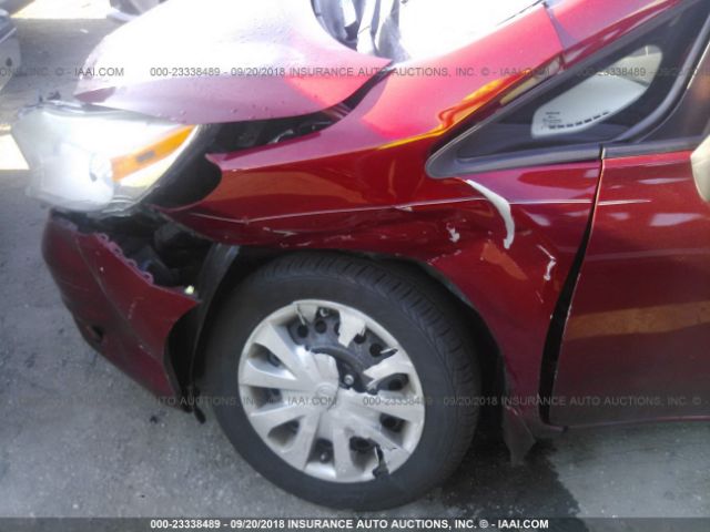 3N1CE2CP5EL380338 - 2014 NISSAN VERSA NOTE S/S PLUS/SV/SL RED photo 6