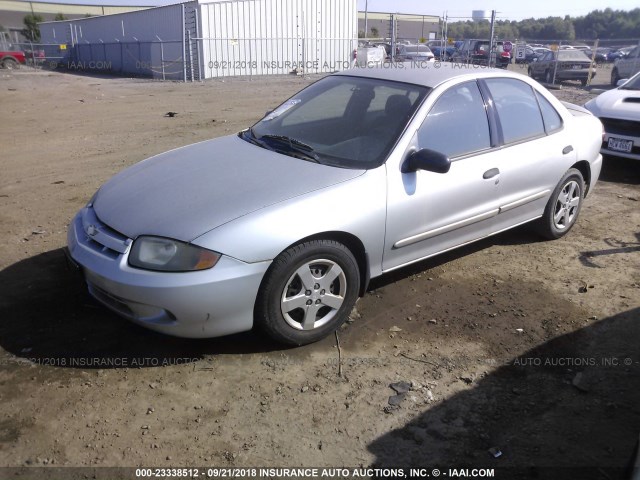 1G1JF52F747330306 - 2004 CHEVROLET CAVALIER LS SILVER photo 2