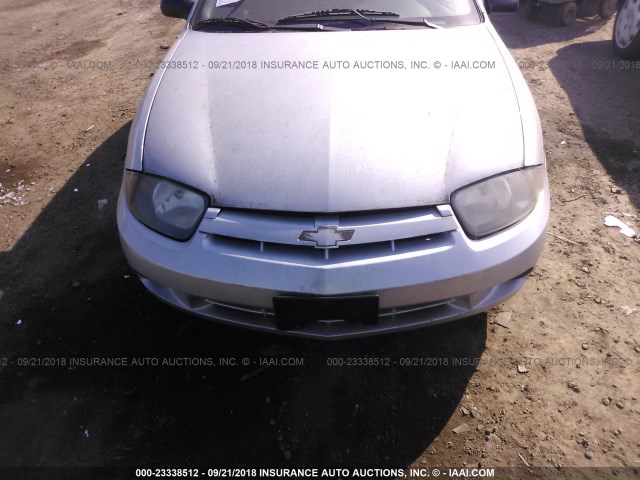 1G1JF52F747330306 - 2004 CHEVROLET CAVALIER LS SILVER photo 6