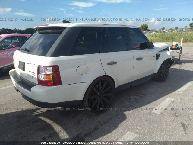 SALSF25416A970823 - 2006 LAND ROVER RANGE ROVER SPORT HSE WHITE photo 4