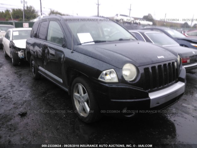 1J8FT57WX7D117038 - 2007 JEEP COMPASS LIMITED BLACK photo 1