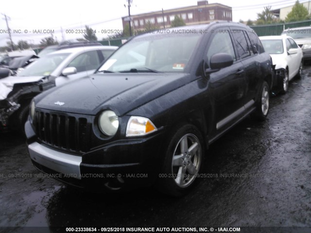 1J8FT57WX7D117038 - 2007 JEEP COMPASS LIMITED BLACK photo 2