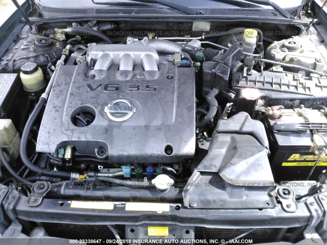 JN1DA31A33T420543 - 2003 NISSAN MAXIMA GLE/SE BLACK photo 10