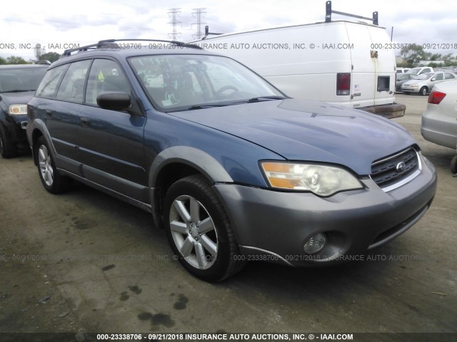 4S4BP61C667347151 - 2006 SUBARU LEGACY OUTBACK 2.5I BLUE photo 1