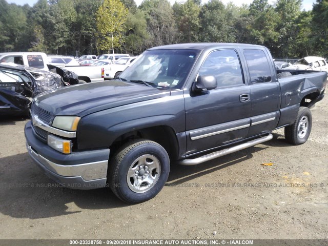 1GCEK19T34E249906 - 2004 CHEVROLET SILVERADO K1500 GRAY photo 2