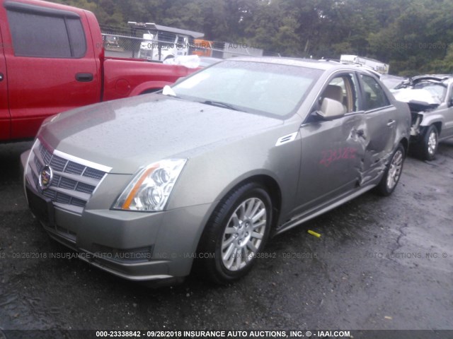 1G6DG5EG7A0148912 - 2010 CADILLAC CTS LUXURY COLLECTION GRAY photo 2