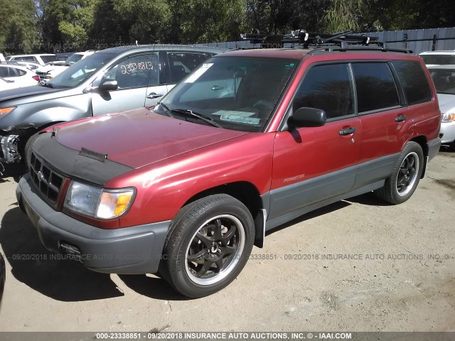 JF1SF6355XH747953 - 1999 SUBARU FORESTER L RED photo 2