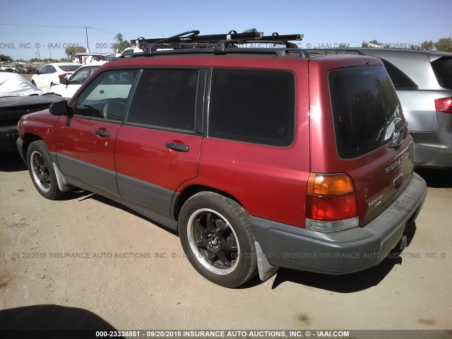 JF1SF6355XH747953 - 1999 SUBARU FORESTER L RED photo 3