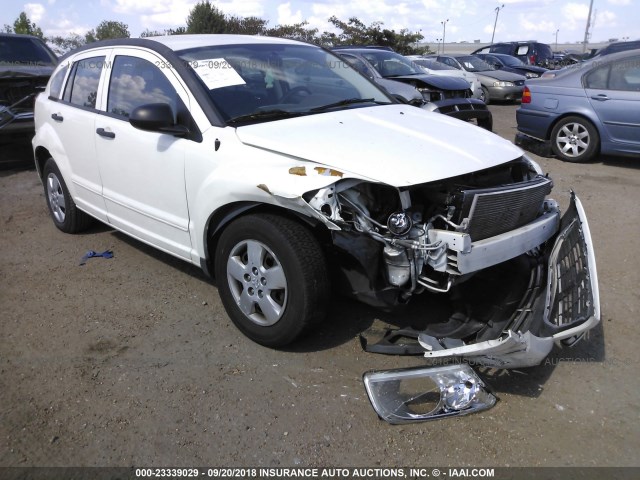 1B3HB28B38D696292 - 2008 DODGE CALIBER WHITE photo 1