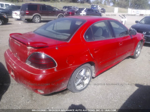 1G2NF52E94C163457 - 2004 PONTIAC GRAND AM SE1 RED photo 4