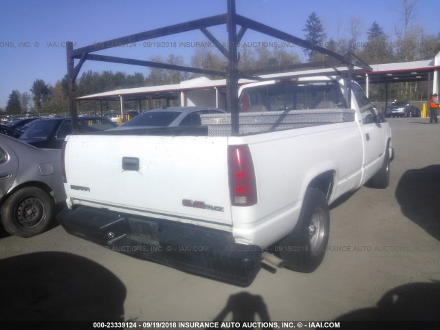 1GTEC14W6VZ531093 - 1997 GMC SIERRA C1500 WHITE photo 4