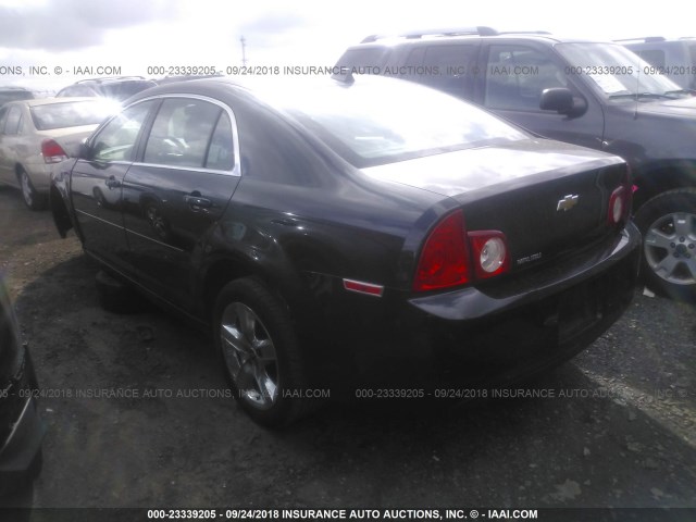 1G1ZB5E0XCF104710 - 2012 CHEVROLET MALIBU LS 黑色 照片 3
