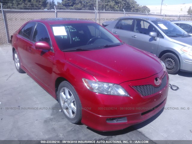 4T1BE46K87U158563 - 2007 TOYOTA CAMRY NEW GENERAT CE/LE/XLE/SE RED photo 1