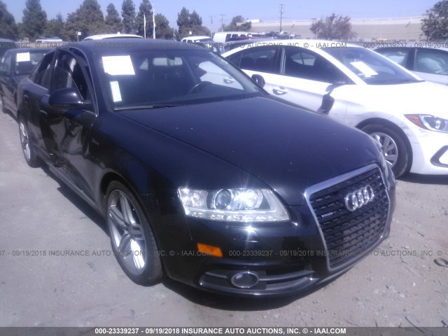 WAUKGAFB9BN021368 - 2011 AUDI A6 PRESTIGE შავი ფოტო 1