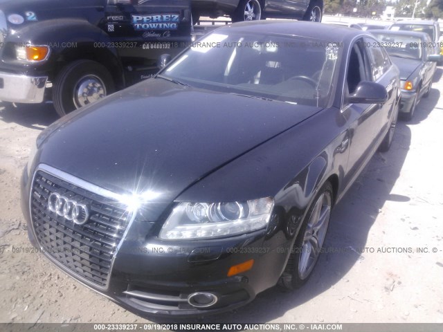 WAUKGAFB9BN021368 - 2011 AUDI A6 PRESTIGE შავი ფოტო 2