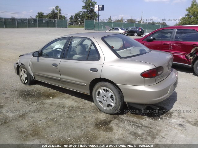 1G1JF524727414329 - 2002 CHEVROLET CAVALIER LS TAN photo 3