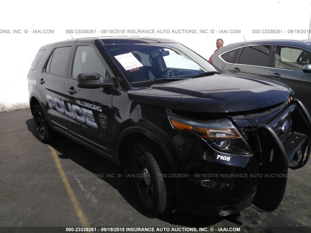 1FM5K8ARXFGA78700 - 2015 FORD EXPLORER POLICE INTERCEPTOR BLACK photo 1