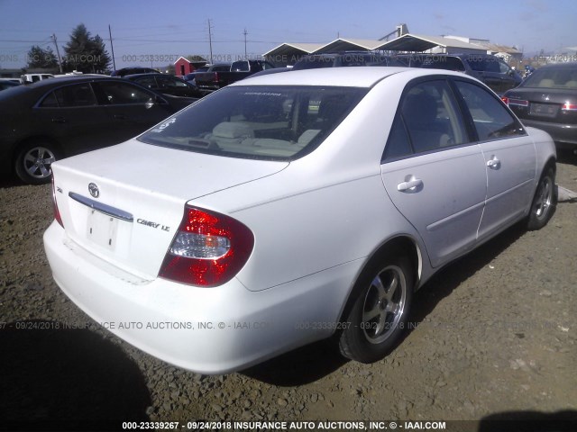 JTDBE32K430145959 - 2003 TOYOTA CAMRY LE/XLE Ақ фото 4