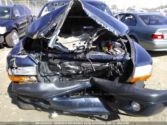 1D7HG32NX4S747534 - 2004 DODGE DAKOTA SPORT BLUE photo 6