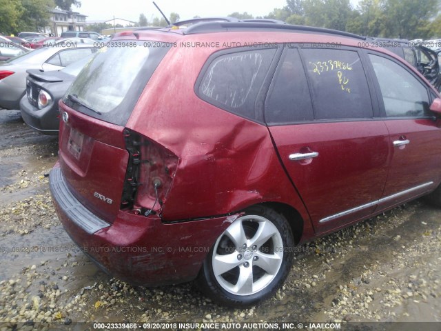 KNAFG526987165825 - 2008 KIA RONDO LX/EX MAROON photo 6