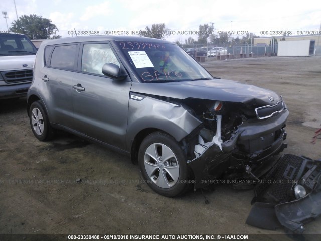 KNDJN2A23F7139024 - 2015 KIA SOUL GRAY photo 1