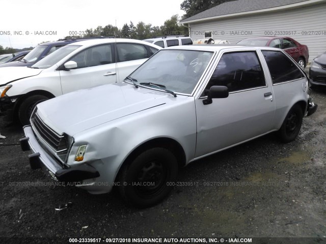 JB3BE3420CU405507 - 1982 DODGE COLT DELUXE SILVER photo 2