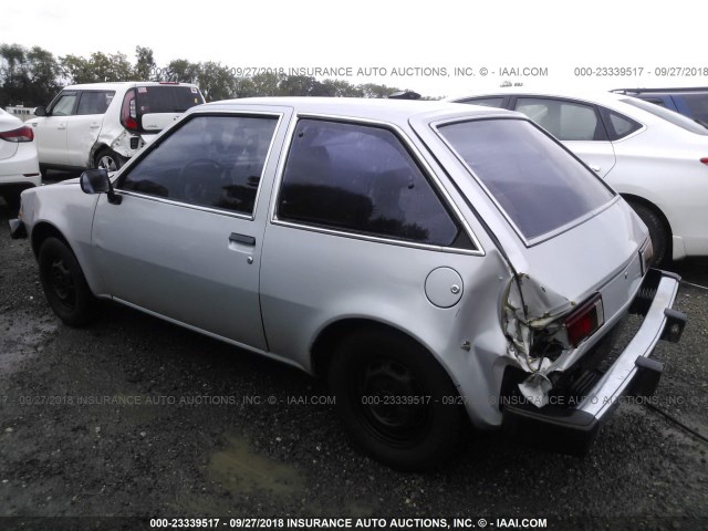 JB3BE3420CU405507 - 1982 DODGE COLT DELUXE SILVER photo 6