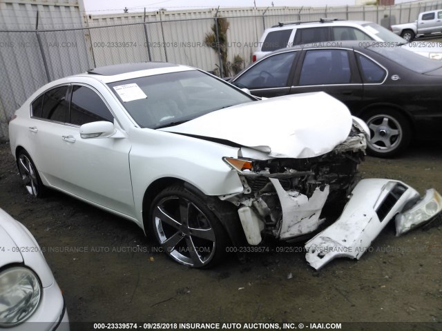 19UUA86549A007607 - 2009 ACURA TL WHITE photo 1