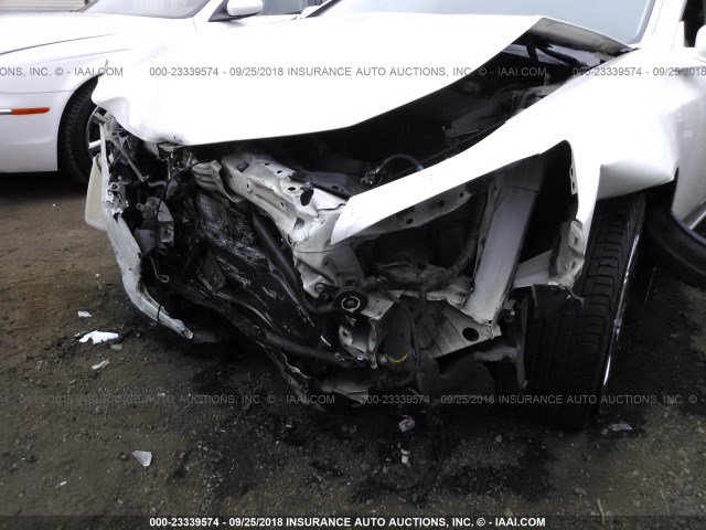 19UUA86549A007607 - 2009 ACURA TL WHITE photo 6