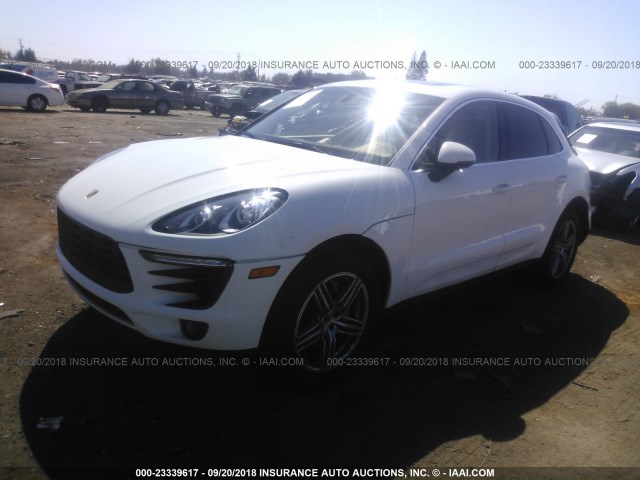 WP1AB2A5XFLB61076 - 2015 PORSCHE MACAN S WHITE photo 2