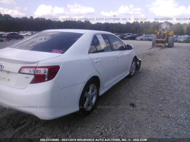 4T1BF1FK2EU785641 - 2014 TOYOTA CAMRY L/SE/LE/XLE თეთრი ფოტო 4