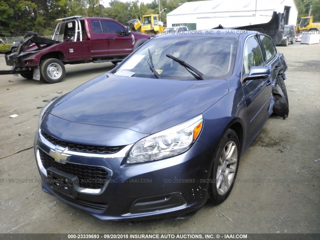 1G11C5SL2EF256721 - 2014 CHEVROLET MALIBU 1LT BLUE photo 2