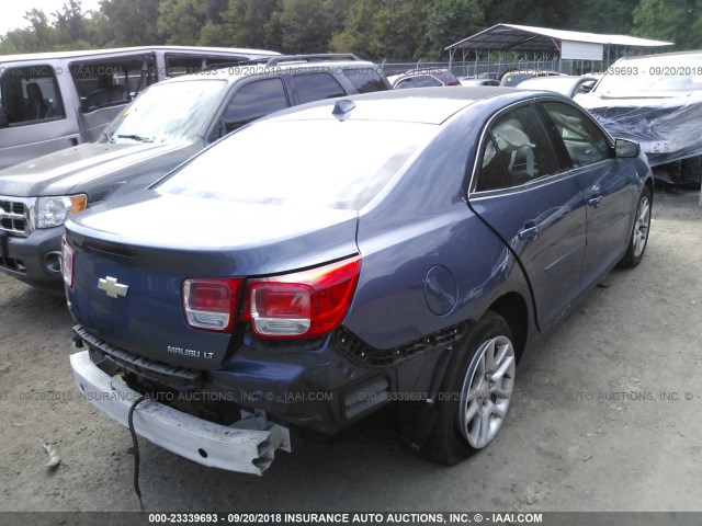 1G11C5SL2EF256721 - 2014 CHEVROLET MALIBU 1LT BLUE photo 4