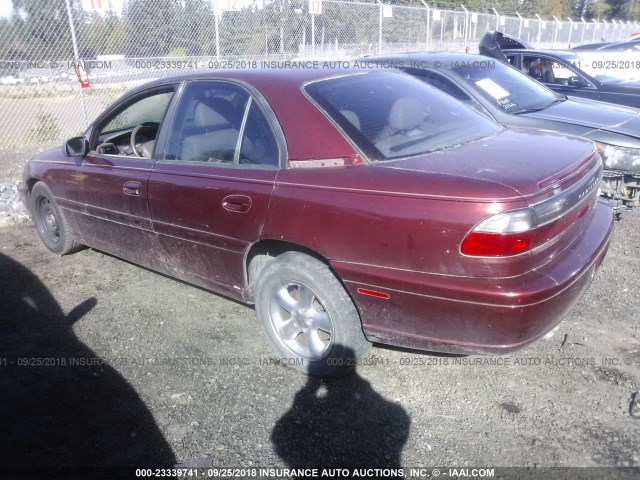 W06VR52R9XR083133 - 1999 CADILLAC CATERA MAROON photo 3