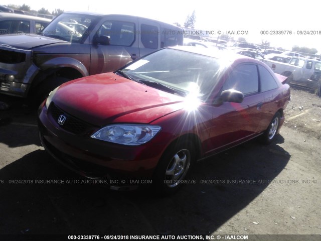1HGEM22135L029799 - 2005 HONDA CIVIC DX VP Qırmızı foto 2