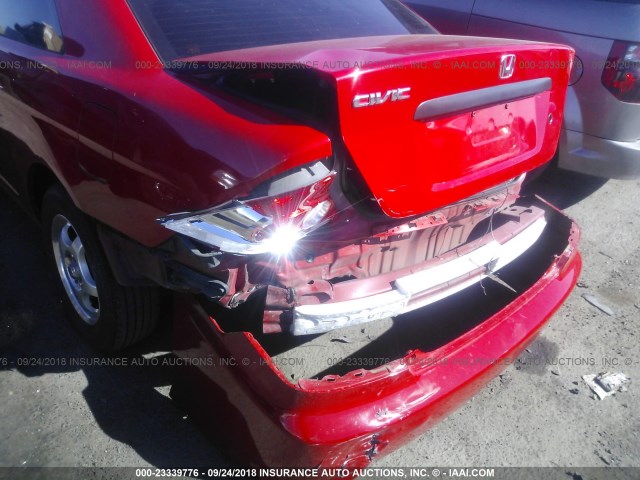 1HGEM22135L029799 - 2005 HONDA CIVIC DX VP Qırmızı foto 6