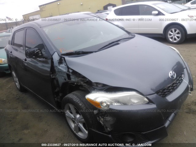 2T1KE40E29C025918 - 2009 TOYOTA COROLLA MATRIX S GRAY photo 1