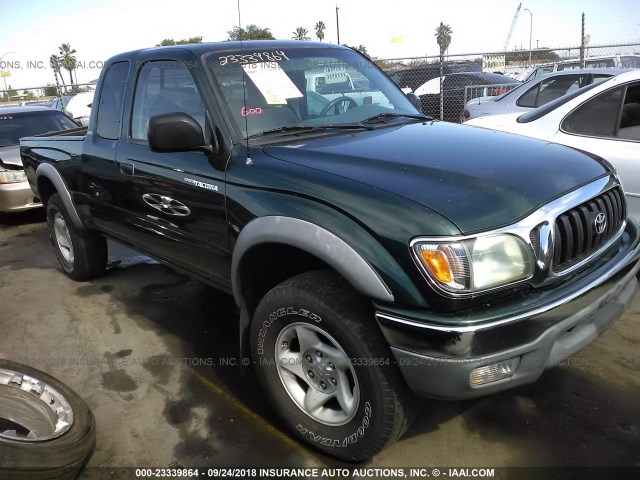 5TESN92N01Z845052 - 2001 TOYOTA TACOMA XTRACAB PRERUNNER GREEN photo 1