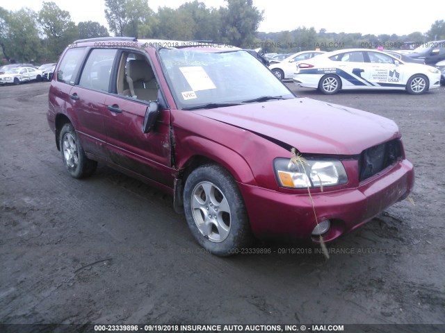 JF1SG65644H711881 - 2004 SUBARU FORESTER 2.5XS მუქწითელი ფოტო 1