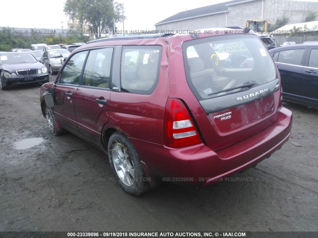 JF1SG65644H711881 - 2004 SUBARU FORESTER 2.5XS მუქწითელი ფოტო 3