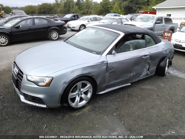 WAUD2AFH5GN004246 - 2016 AUDI A5 PREMIUM PLUS S-LINE GRAY photo 2