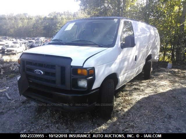 1FTSS3EL3EDB12587 - 2014 FORD ECONOLINE E350 SUPER DUTY VAN BLUE photo 2