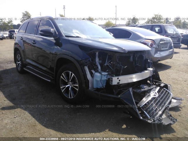 5TDJKRFH6GS285276 - 2016 TOYOTA HIGHLANDER XLE შავი ფოტო 1